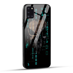 Samsung Galaxy A31 Back Cover Hacker Printed Glass Case