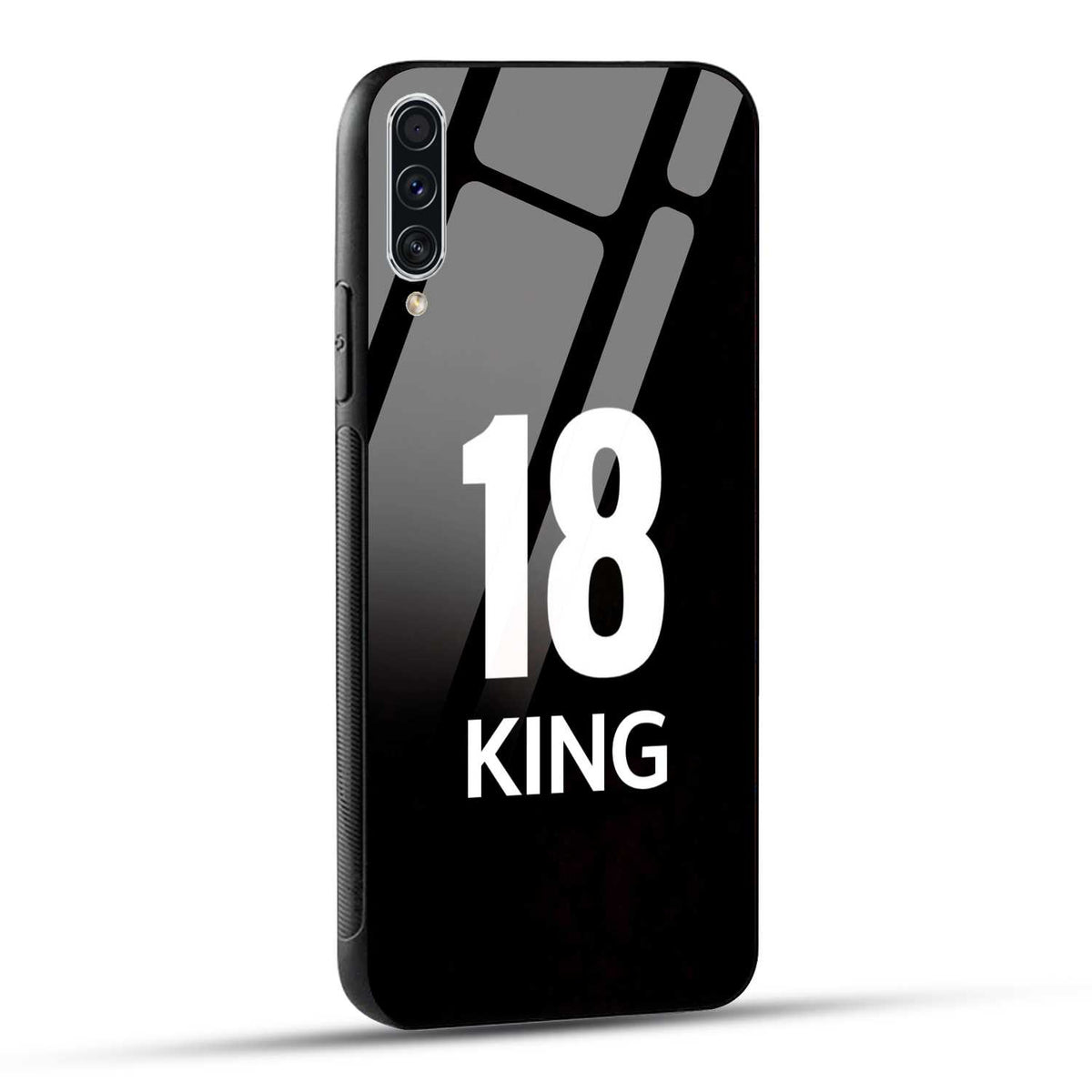 Samsung Galaxy A70 / Samsung Galaxy A70s King number 18 Printed Glass Case