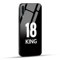Samsung Galaxy A70 / Samsung Galaxy A70s King number 18 Printed Glass Case