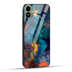Samsung Galaxy A05 Back Cover Abstract Color Printed Glass Case