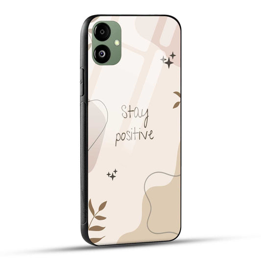 Samsung Galaxy A05 Back Cover Cream Beige Aesthetic Printed Glass Case
