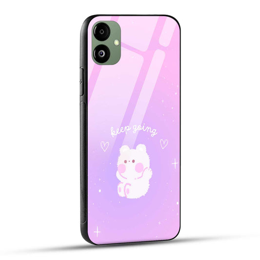 Samsung Galaxy A05 Back Cover Pink Purple Gradient Aesthetic Motivational Printed Glass Case