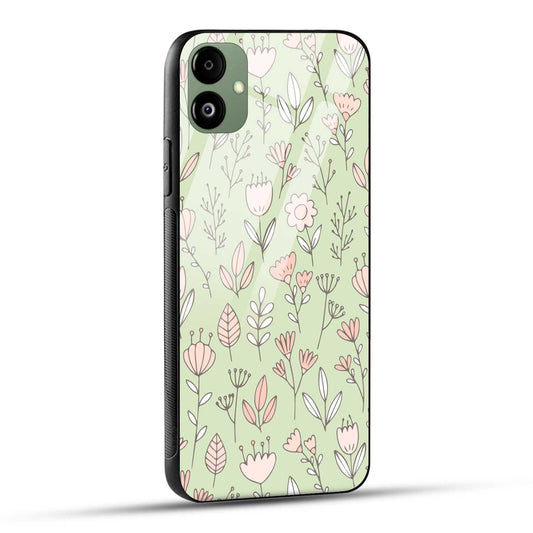 Samsung Galaxy A05 Back Cover Flower Art Printed Glass Case