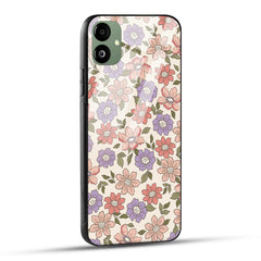 Samsung Galaxy A05 Back Cover Flowers In Retro  Printed Glass Case