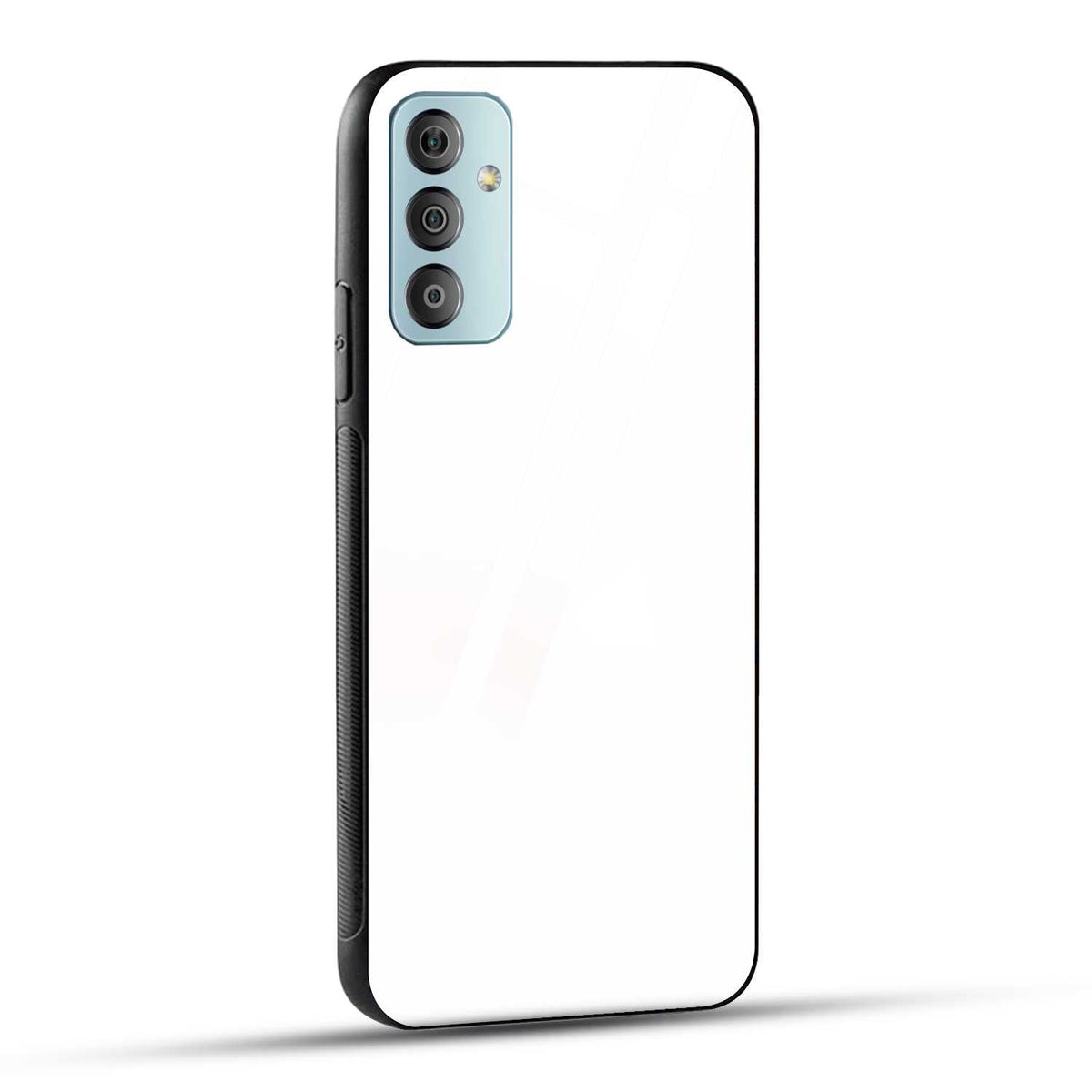 Samsung Galaxy F23 5G Back Cover Plain White Printed Glass Case