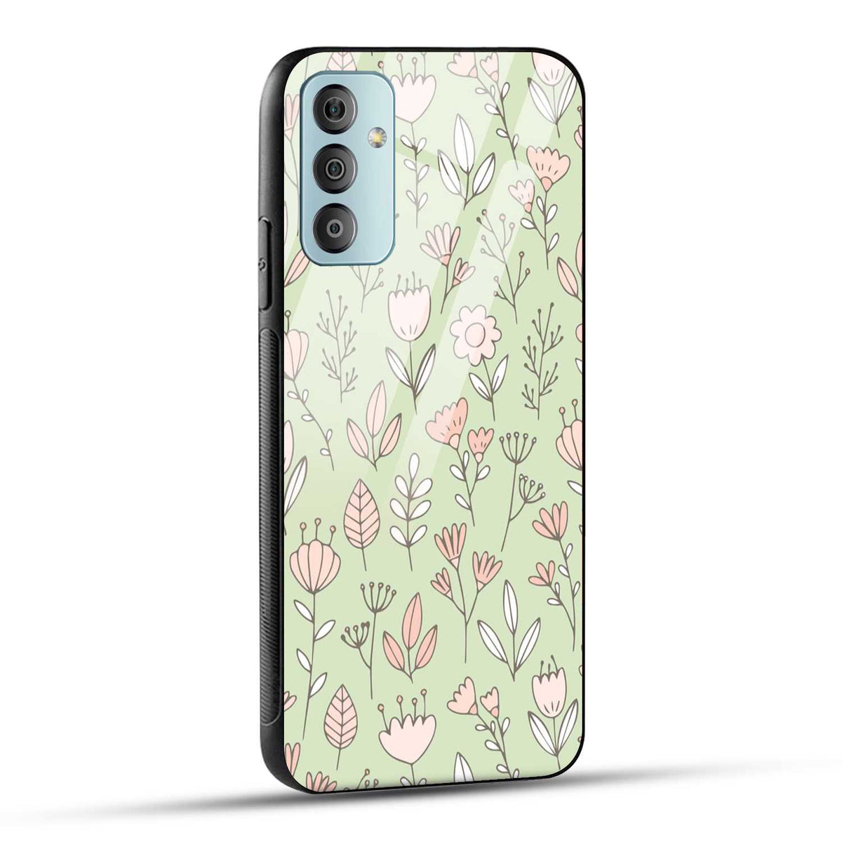 Samsung Galaxy F23 5G Back Cover Flower Art Printed Glass Case