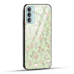 Samsung Galaxy F23 5G Back Cover Flower Art Printed Glass Case