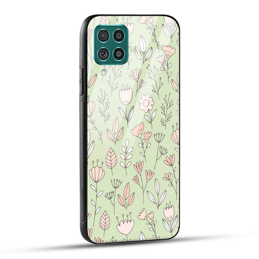 Samsung Galaxy F62 Back Cover Flower Art Printed Glass Case