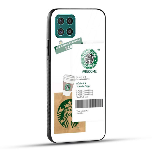 Samsung Galaxy F62 Starbucks Coffee Printed Glass Case