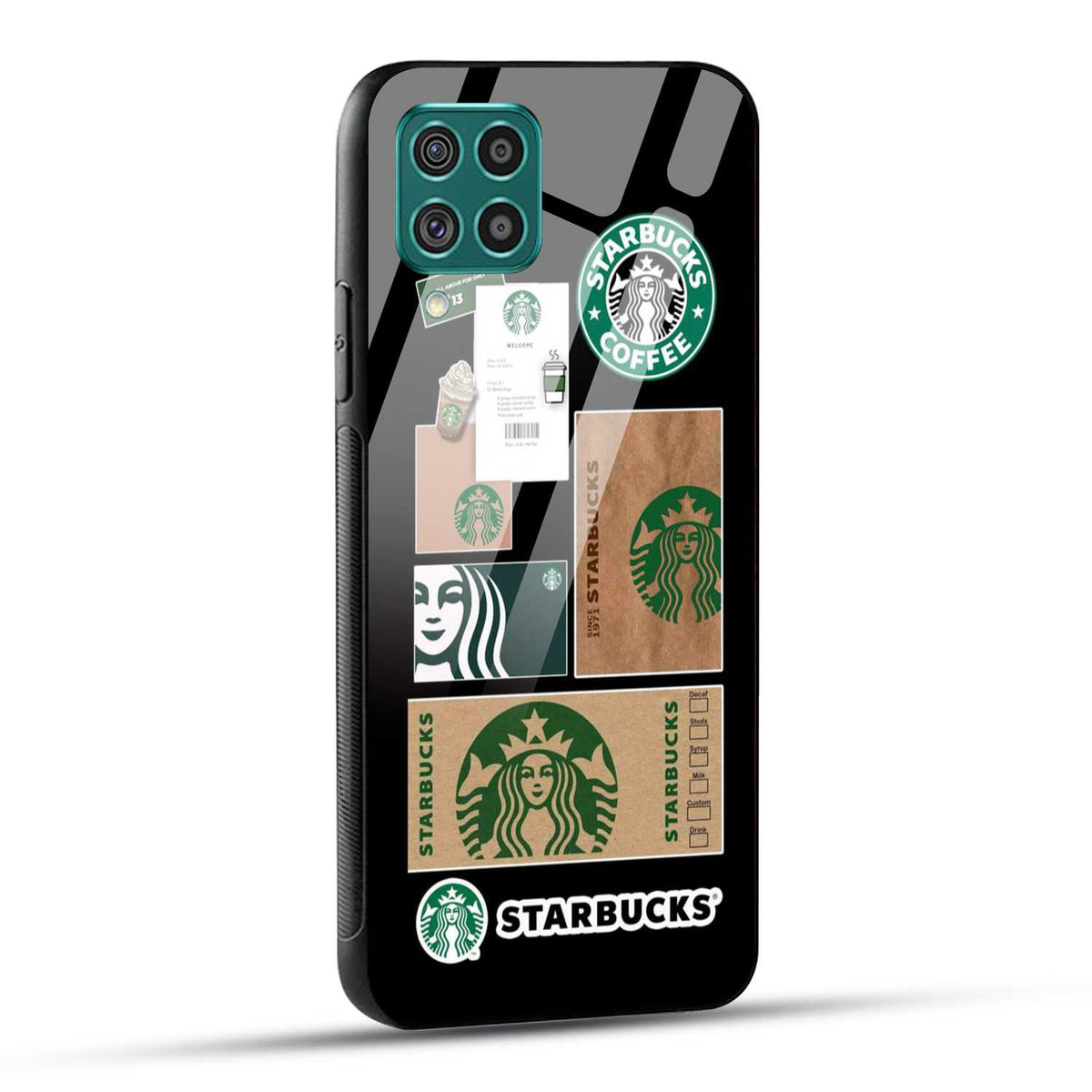 Samsung Galaxy F62 Starbucks Coffee Printed Glass Case