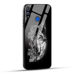 Honor 8X Back Cover Motivational Positive Quote Printed Glass Case