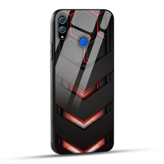 Honor 8X Back Cover Robotic Abstract Printed Glass Case