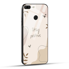 Honor 9 Lite Back Cover Cream Beige Aesthetic Printed Glass Case