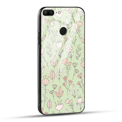 Honor 9 Lite Back Cover Flower Art Printed Glass Case