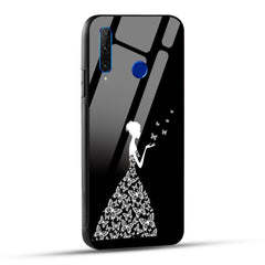 Honor 10i Back Cover Butterfly Girl Printed Glass Case