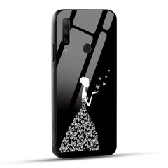 HONOR 9X Back Cover Butterfly Girl Printed Glass Case