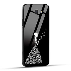 Samsung Galaxy J5 Prime Back Cover Butterfly Girl Printed Glass Case