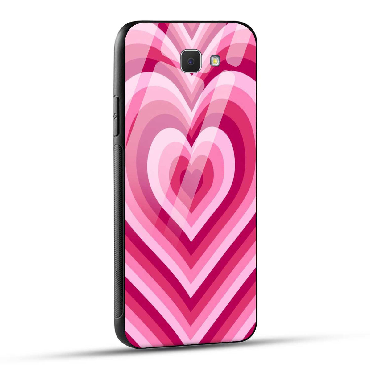 Samsung Galaxy J5 Prime Back Cover Love Hearts Printed Glass Case