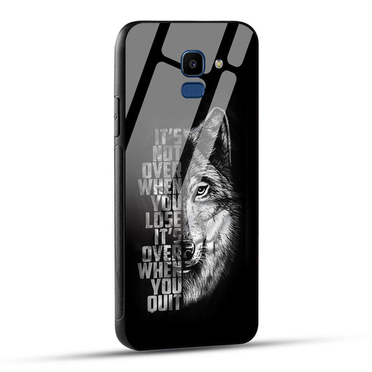 Samsung Galaxy J6 Back Cover Motivational Positive Quote Printed Glass Case