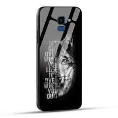 Samsung Galaxy J6 Back Cover Motivational Positive Quote Printed Glass Case