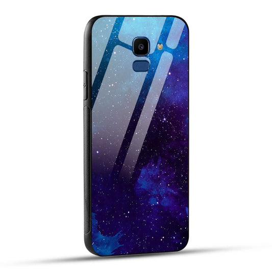 Samsung Galaxy J6 Back Cover Beautiful Star Space Printed Glass Case