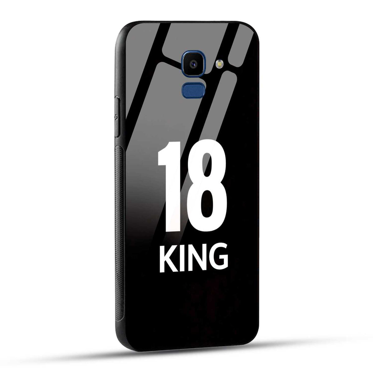 Samsung Galaxy J6 King number 18 Printed Glass Case