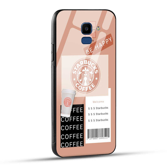Samsung Galaxy J6 Starbucks Coffee Printed Glass Case