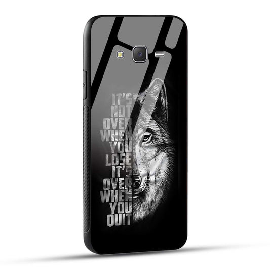 Samsung Galaxy J7 2015 Back Cover Motivational Positive Quote Printed Glass Case