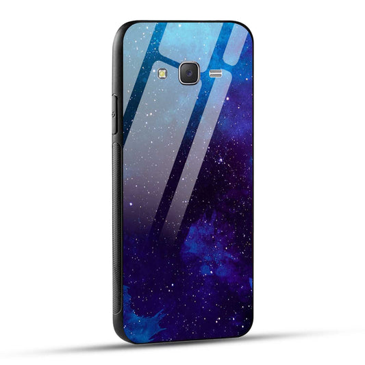Samsung Galaxy J7 2015 Back Cover Beautiful Star Space Printed Glass Case