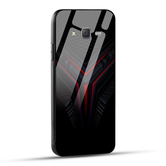 Samsung Galaxy J7 2015 Back Cover Abstract Robotic Printed Glass Case