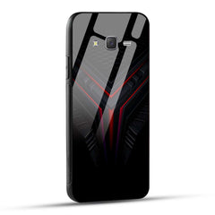 Samsung Galaxy J7 2015 Back Cover Abstract Robotic Printed Glass Case