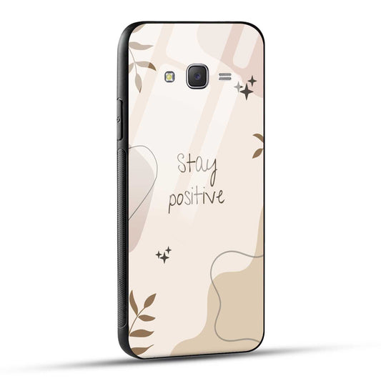 Samsung Galaxy J7 2015 Back Cover Cream Beige Aesthetic Printed Glass Case