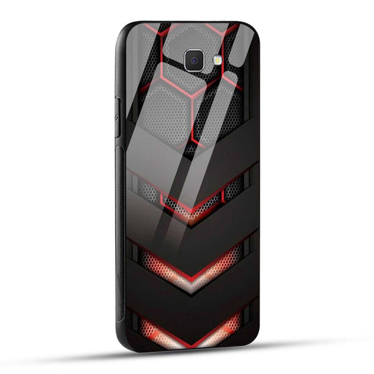 Samsung Galaxy J7 Prime Back Cover Robotic Abstract Printed Glass Case