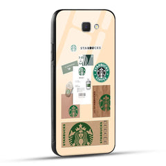 Samsung Galaxy J7 Prime / Samsung Galaxy On Nxt Back Cover Starbucks Coffee Printed Glass Case