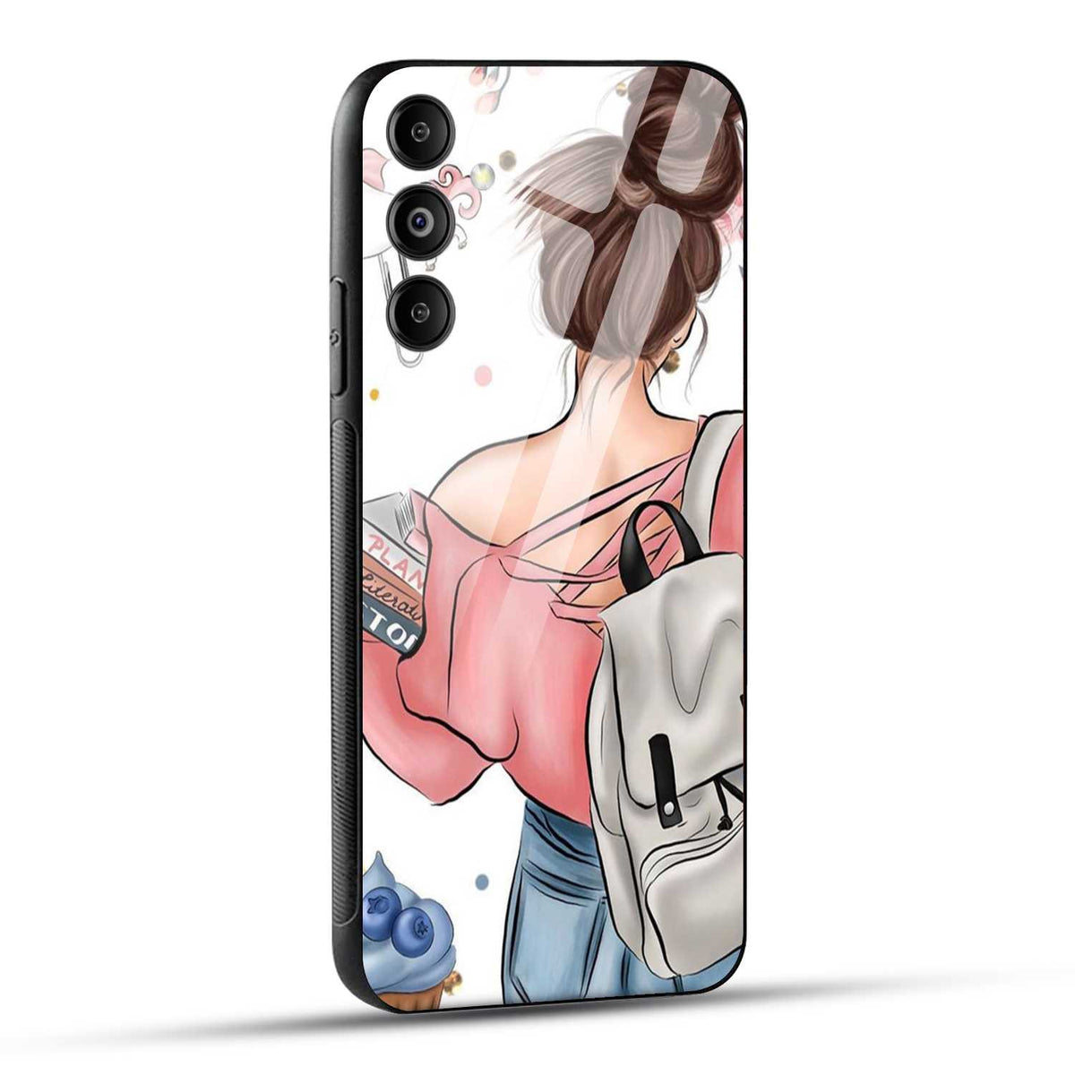 Samsung Galaxy M14 5G Back Cover Padhaku Girl Printed Glass Case