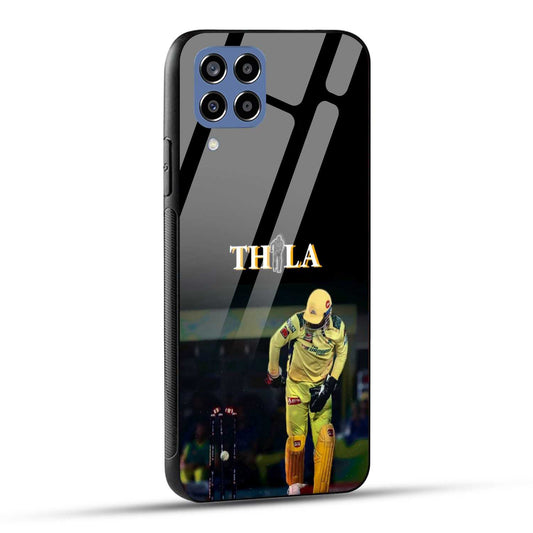 Samsung Galaxy M33 5G Thala Printed Glass Case