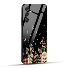 Samsung Galaxy A55 5G Flowers Girly Printed Glass Case