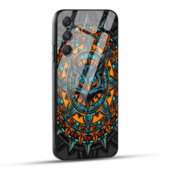 Samsung Galaxy A55 5G Attractive Owl Printed Glass Case