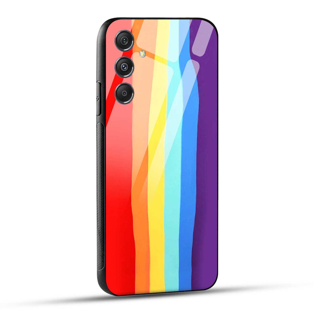 Samsung Galaxy S23 FE 5G Rainbow Color Printed Glass Case