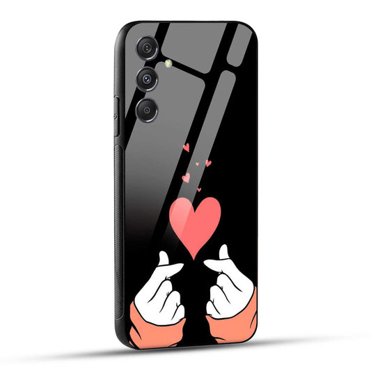 Samsung Galaxy A55 5G Love Expressing Printed Glass Case