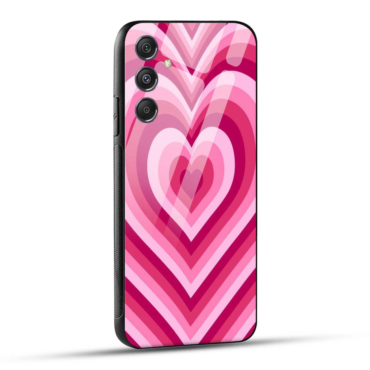 Samsung Galaxy S23 FE 5G Love Hearts Printed Glass Case
