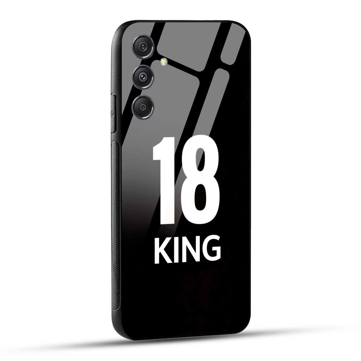 Samsung Galaxy A55 5G King number 18 Printed Glass Case