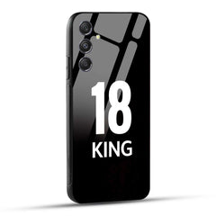 Samsung Galaxy A55 5G King number 18 Printed Glass Case