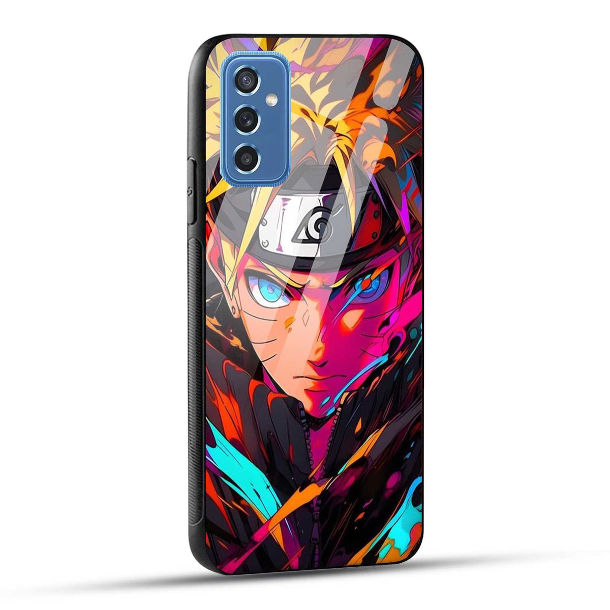 Samsung Galaxy M52 5G Back Cover Colourful Cartoon anime Printed Glass Case