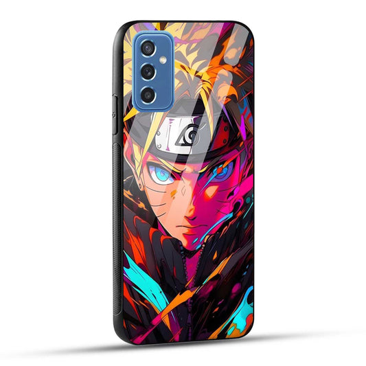 Samsung Galaxy M52 5G Back Cover Colourful Cartoon anime Printed Glass Case