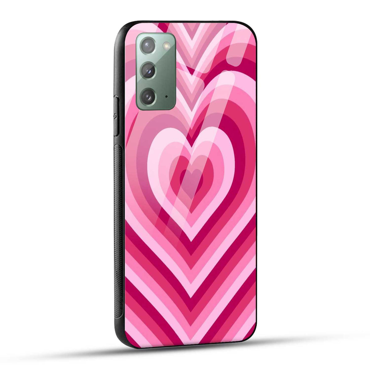 Samsung Galaxy Note 20 Back Cover Love Hearts Printed Glass Case