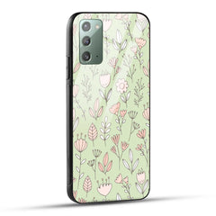 Samsung Galaxy Note 20 Back Cover Flower Art Printed Glass Case