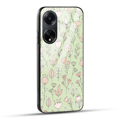 OPPO F23 5G Back Cover Flower Art Printed Glass Case