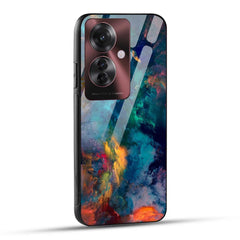 OPPO F25 PRO 5G Back Cover Abstract Color Printed Glass Case