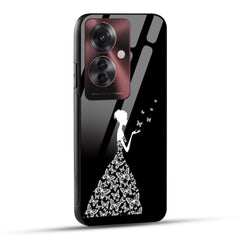 OPPO F25 PRO 5G Back Cover Butterfly Girl Printed Glass Case